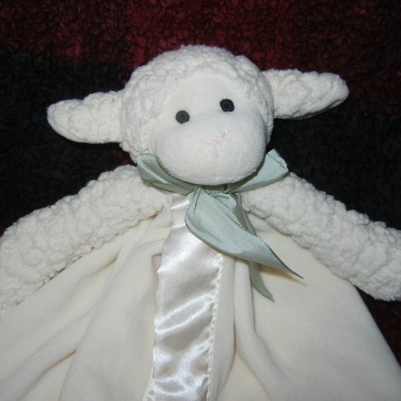 Bearington Collection lamb lovey security blanket Sherpa - Picture 2 of 3